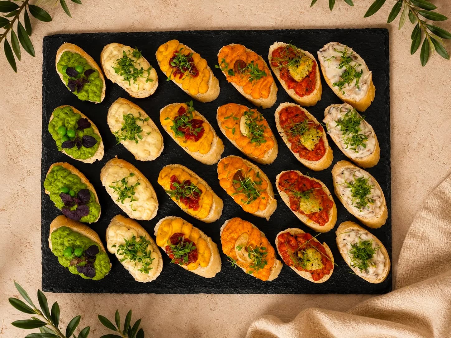 Produktbild von Canapés Box Vegan (Vollkorn) 